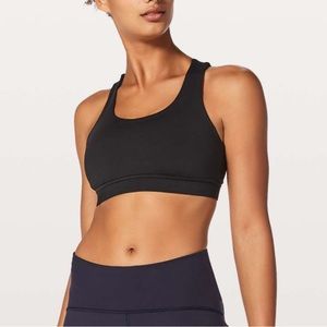 Lululemon black energy bra. Braided back